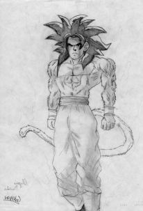 Goku ssj4: un bellissimo diegno di Davide.